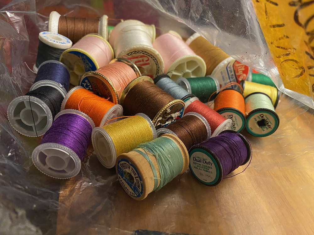 Spools of Colored Thread