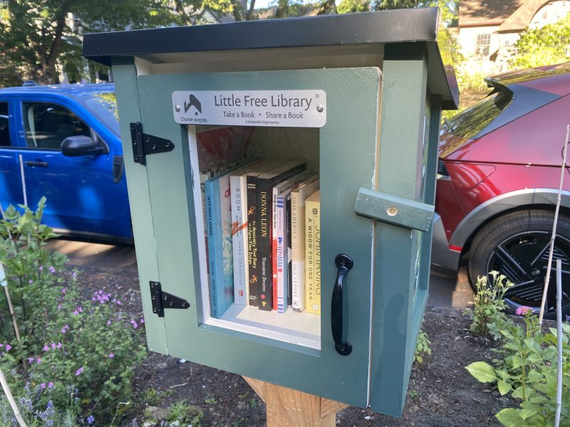 Featured image for “Our Very Own Little Free Library with Original Art!”